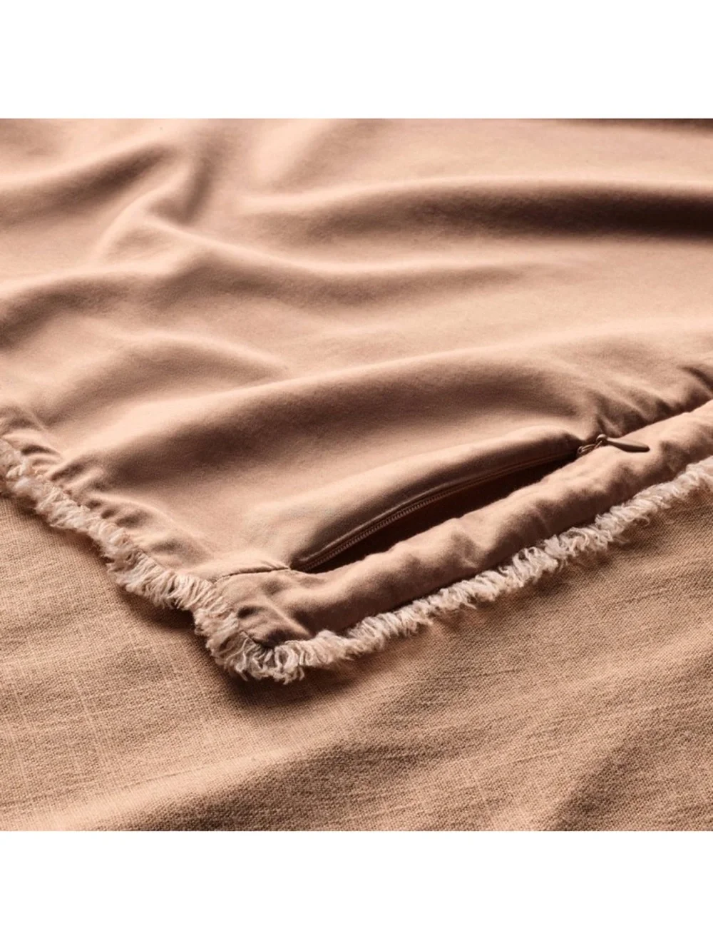 Casaluna F/Q Light Adobe Clay Heavyweight Linen Blend Comforter Set